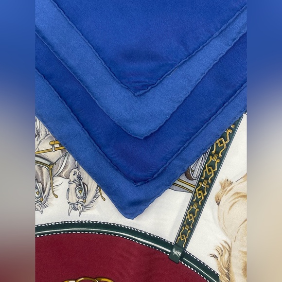 Hermes Silk Scarf Chevaux De Trait Carre 90 Vintage Bourthoumieux - Picture 11 of 16
